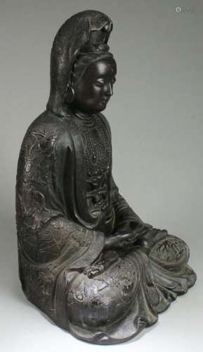 Chinese Bronze Guanyin Statue, Ming dynasty