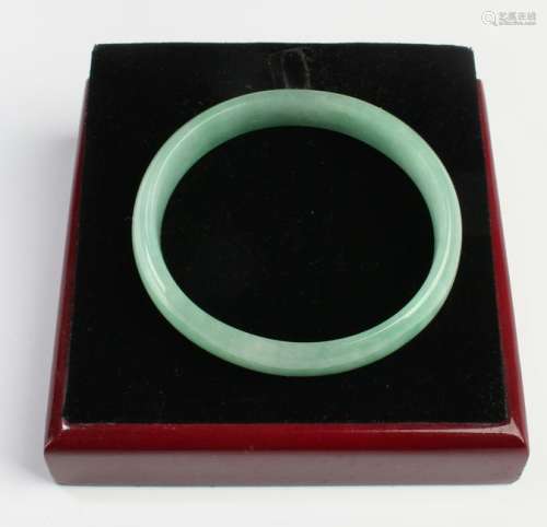 An Oval Shaped Jade Bangle