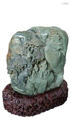 Chinese Large Jade Sculpture