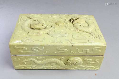 Chinese Antique Glazed Porcelain Box
