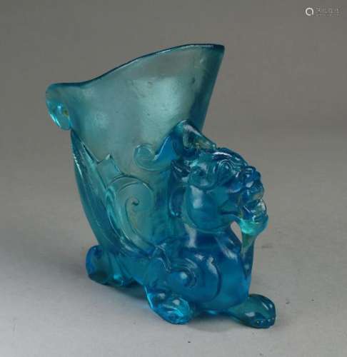 Chinese Peking Glass Vessel
