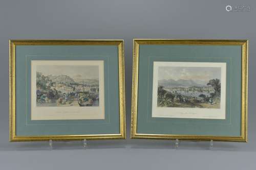 A pair of framed and glazed 19th century views of China