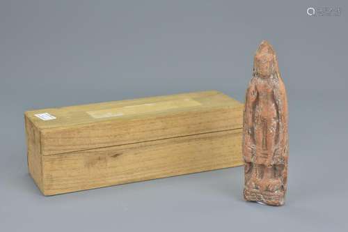 Asian / Indian Buddhist Votive Pottery FigureÂ  Height