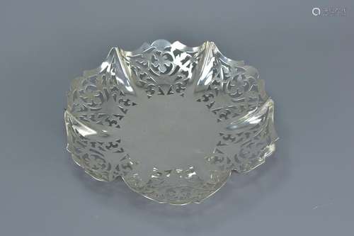 An English George VI silver Tazza pedestal dish.