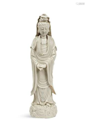 CHINE, XIX XXe siècle Sculpture de guanyin en porc…