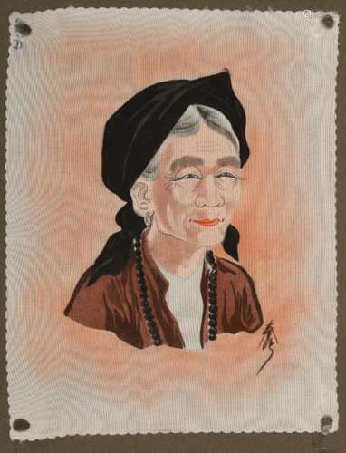 VIETNAM, XXe siècle Album de peintures sur soie