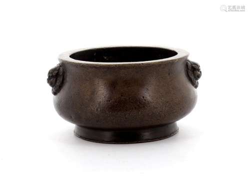 CHINE, dans le style Ming Brûle parfum en bronze