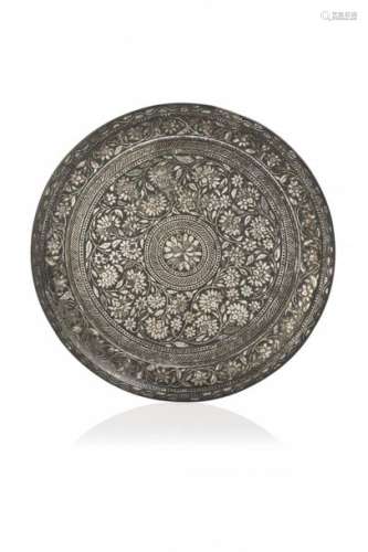 Bidri dish \n \nSmall round plate made of zinc based…