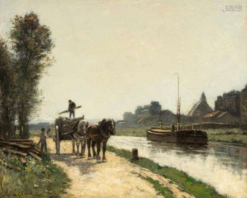 Stanislas LEPINE (Caen 1835 Paris 1892) Le chemin …