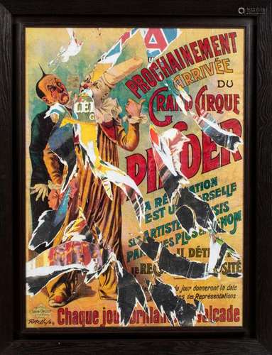 Mimmo ROTELLA (1918 2006) Arrivée du grand cirque,…