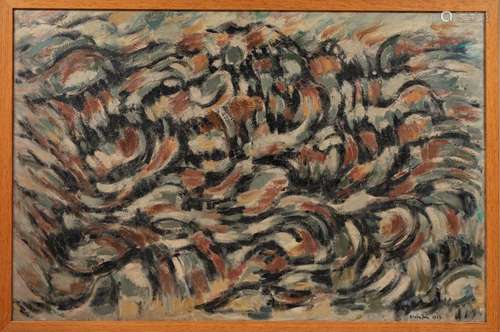 Elvire JAN (1904 1996) Composition, 1963 Huile sur…