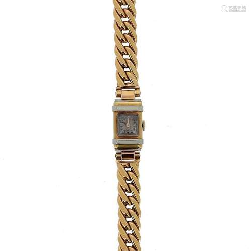 Ladies' wristwatch in 18K yellow and white gold (7…