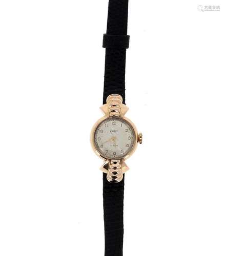 Ladies' wristwatch, round dial in 18K yellow gold …