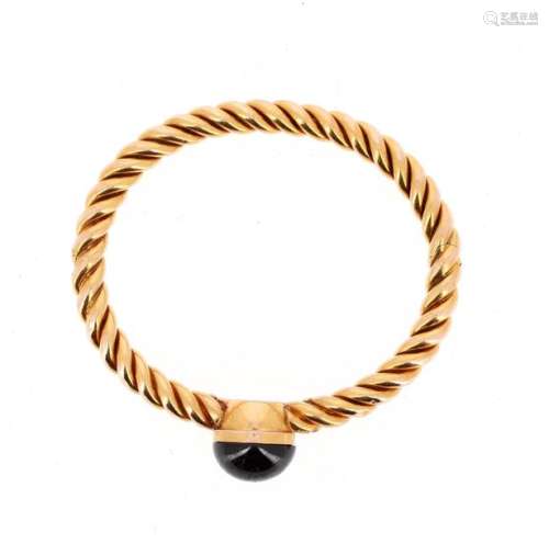 18 K (750 °/°°) yellow gold bracelet with oval sha…