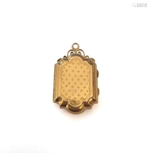 18 K (750°/°°) yellow gold pendant in the shape of…