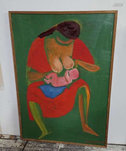 ROMANTSEV Alexander (XXth). Breastfeeding (1988). …