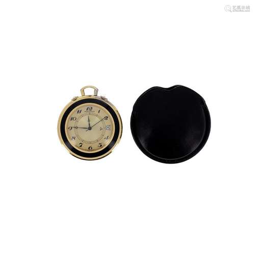 JAEGER LECOULTRE Round free standing travel alarm …