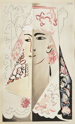 GONCHAROVA Natalia (1881 1962). Spanish. Stencil l…