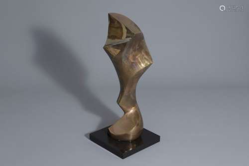 Gust Kulche (1893 1988): Untitled, bronze on a bla...