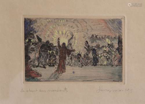 James Ensor (1860 1949): 'Le Christ aux mendiants'...