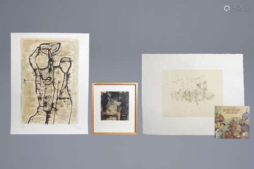 Three graphic works of Willem Van Hecke, Hans Bell...