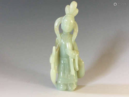 A Chinese Hetian Jade Figure Ornament