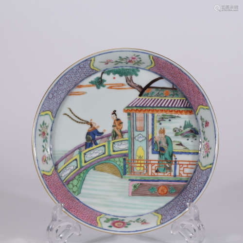 A Chinese Colorful Porcelain Plate