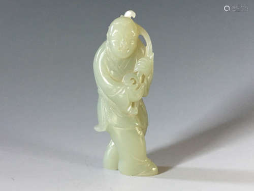 A Chinese Hetian Jade Child Ornament