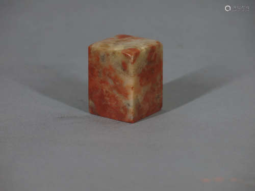 A Chinese Shoushan Stone Squared Seal