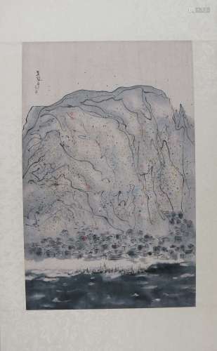 A Chinese Landscape Painting, Wu Guanzhong Mark