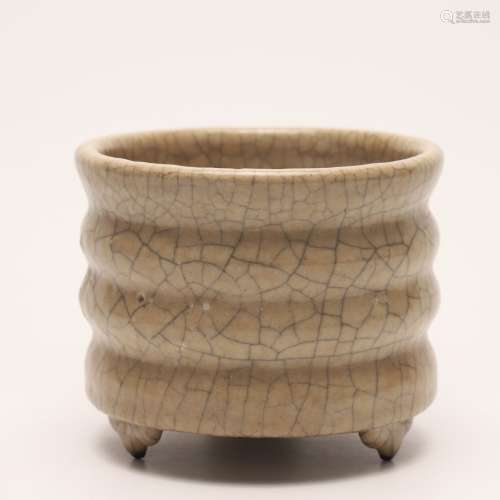A Chinese Three-legged Porcelain Censer