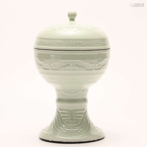 A Chinese Celadon Glazed Porcelain Vessel