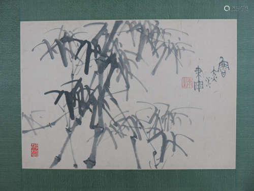A Chinese Bamboo Painting, Kangsheng Mark