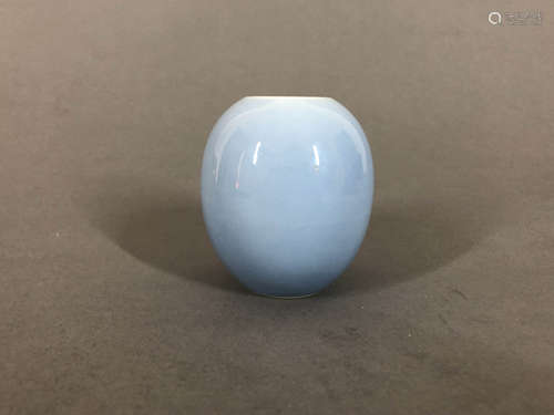 A Chinese Sky Blue Porcelain Water Pot