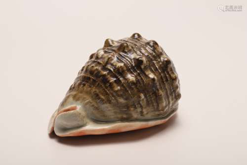 A Chinese Porcelain Sea Snail