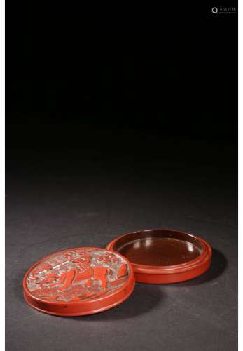 A Chinese Red Lacquered Box