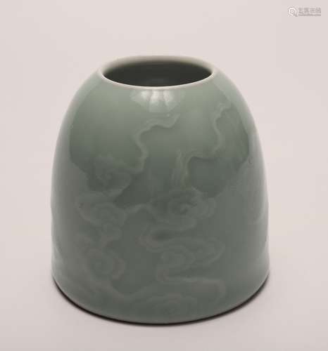 A Chinese Celadon Glazed Porcelain Water Pot