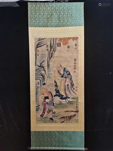 A Chinese Scroll Painting, Wu, Daozi Mark