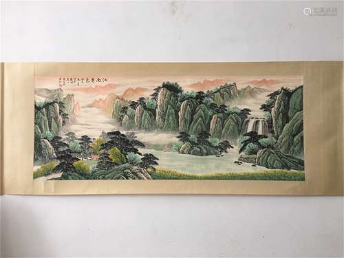 A Chinese Scroll Painting, Song Wenzhi Mark