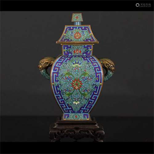 A Chinese Cloisonne Vase