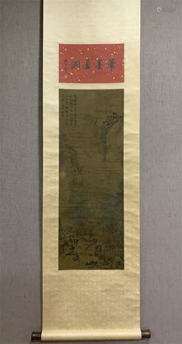 A Chinese Scroll Painting, Shen Zhou Mark