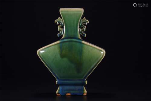 A Chinese Flambe Glazed Porcelain Vase