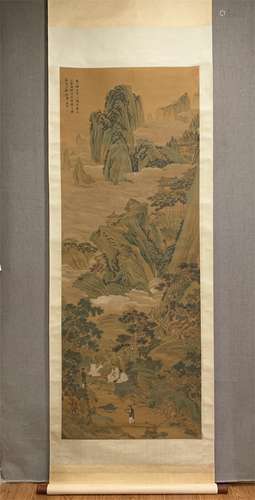 A Chinese Scroll Painting, Tang Yin Mark