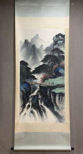 A Chinese Scroll Painting, Li Xiongcai Mark