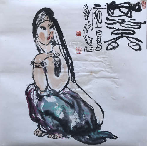 刘汉 1999年作 出浴图