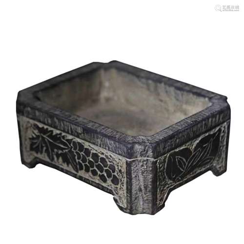 A Chinese Carved Stone Pot