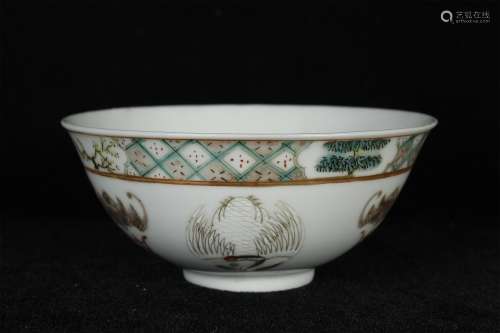 A Chinese Famille-Rose Porcelain Bowl