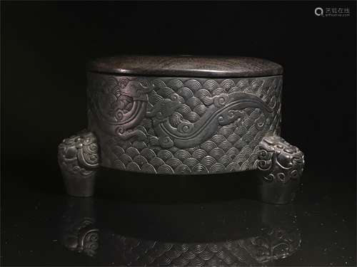 A Chinese Carved Stone Ink-Stone