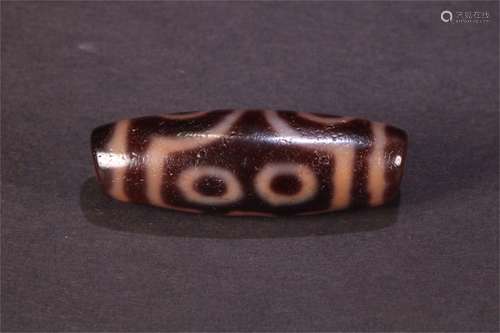 A Chinese 7-eyed Dzi, Tianzhu Beads