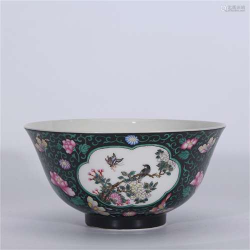 A Chinese Black Ground Porcelain Bowl